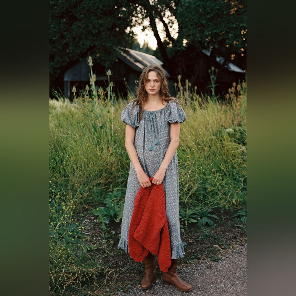 Christy Dawn Blue Floral Dress